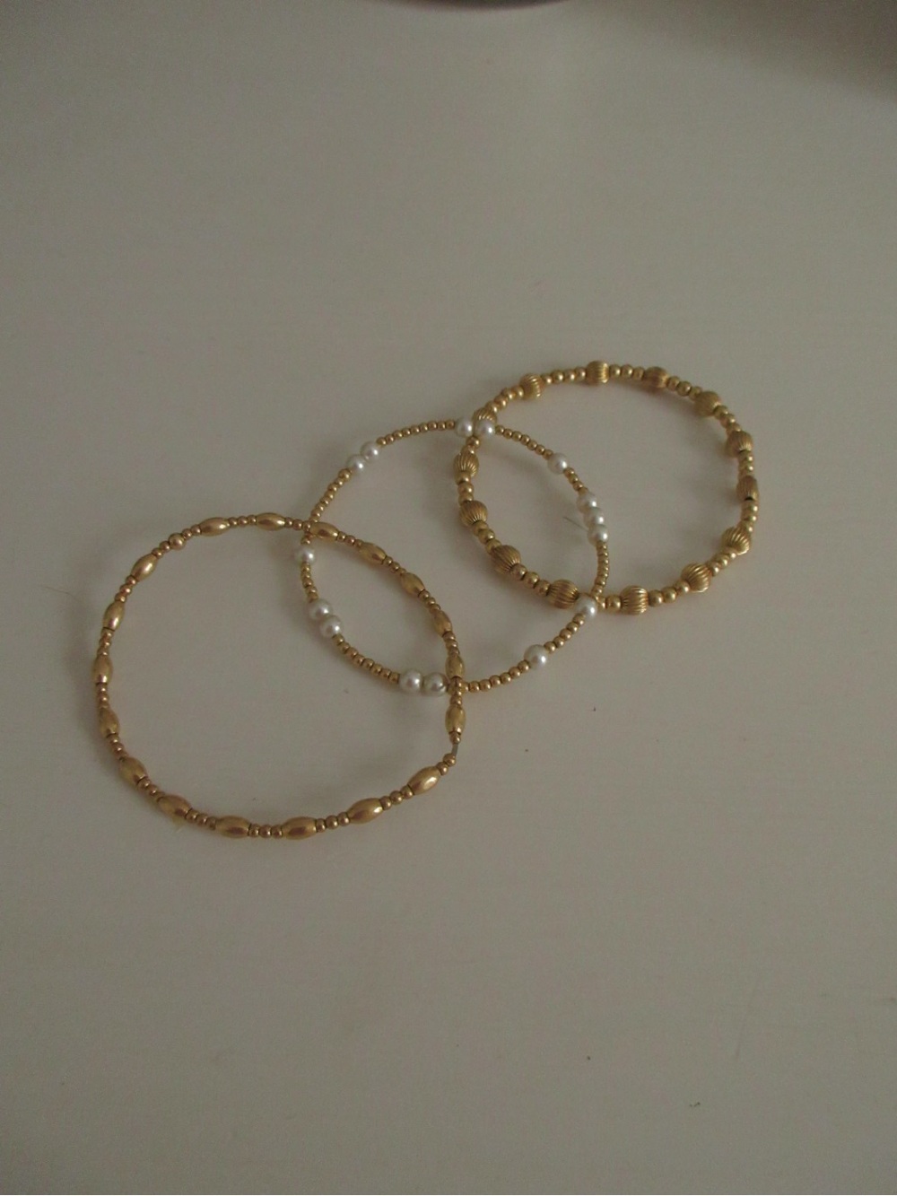 Enewton Gold Beaded Bracelet Set with Pearl Accents - Women Jewelry - Picture 2 of 5